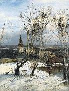 Alexei Savrasov The Rooks Have Come Back was painted by Savrasov near Ipatiev Monastery in Kostroma. Sweden oil painting artist